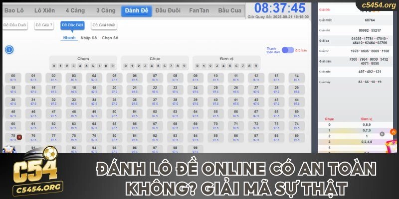Thực Chất Đánh Lô Đề Online Có An Toàn Không? Giải Mã Sự Thật