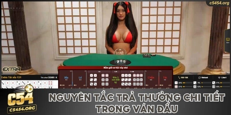 Nguyên tắc trả thưởng chi tiết trong ván đấu